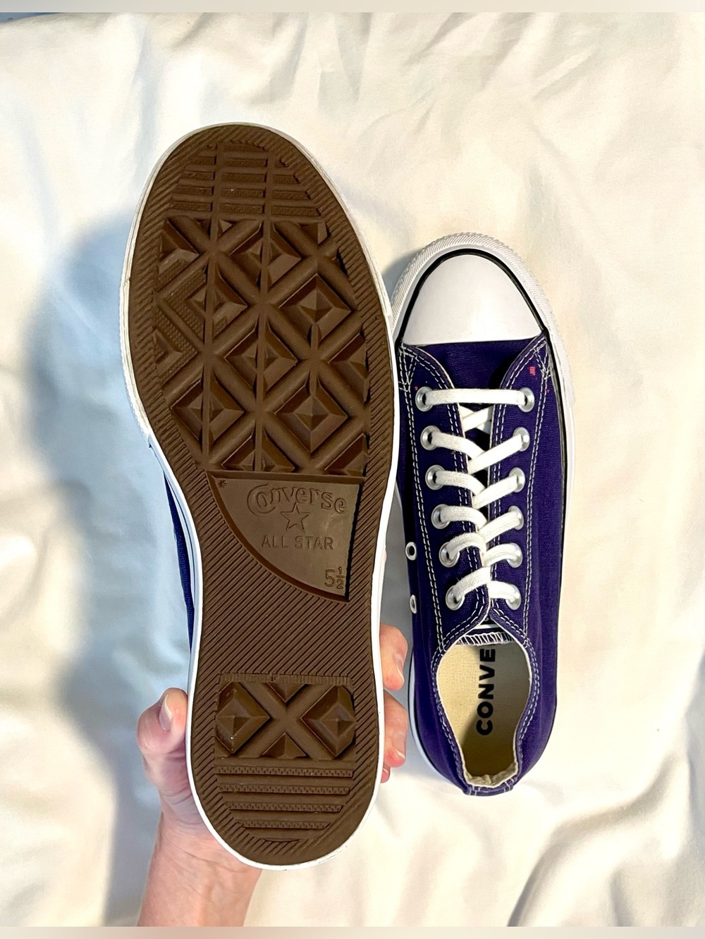 *VTG* CONVERSE “Chuck 70” Low Top Platform Sneakers-Purple-Wmn Size 7.5 - Canvas - Picture 6 of 11